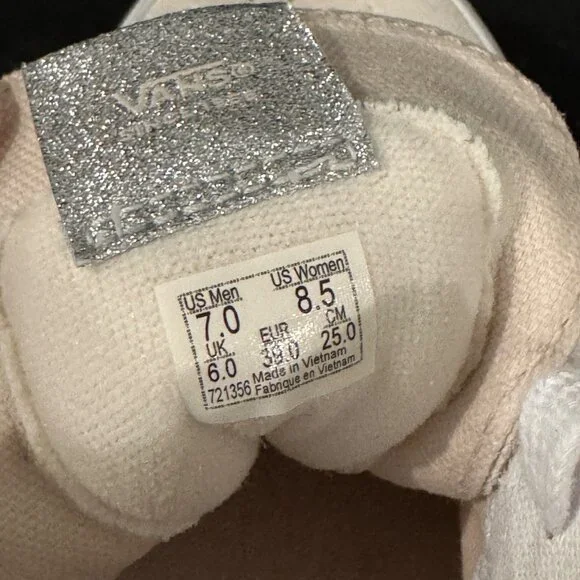 Vans SK8-Hi Crystal Sidestripe Checker High Top Sneaker 721356 Sz 7/M 8.5/W NWOB - Picture 7 of 7